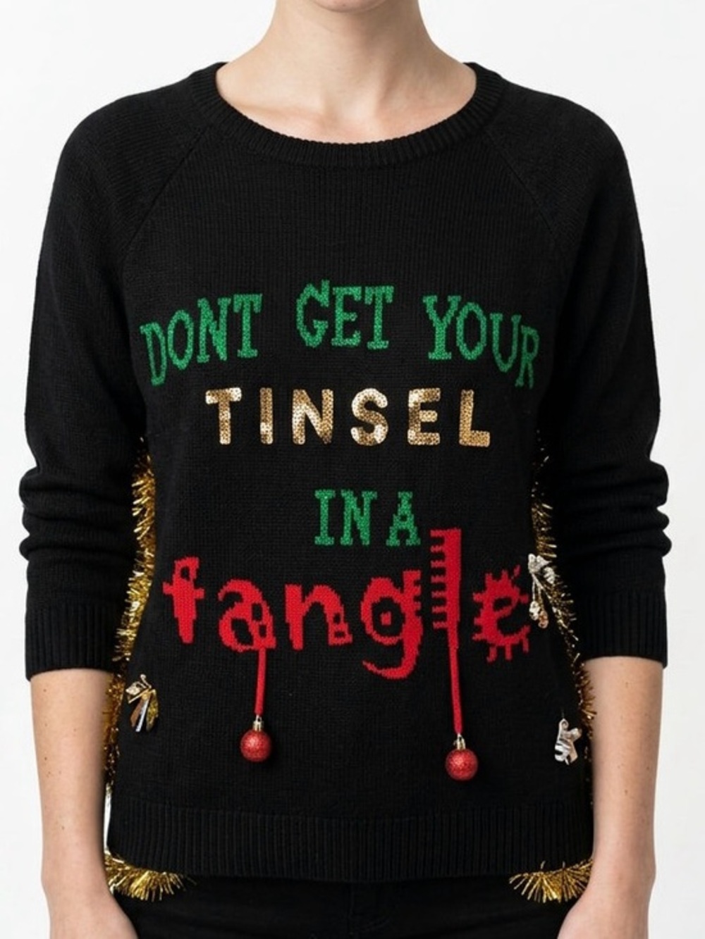 🎄|•ASHLEY STEWART•| Don't Get Your Tinsel In A Tangle 'Ugly' Christmas Sweater